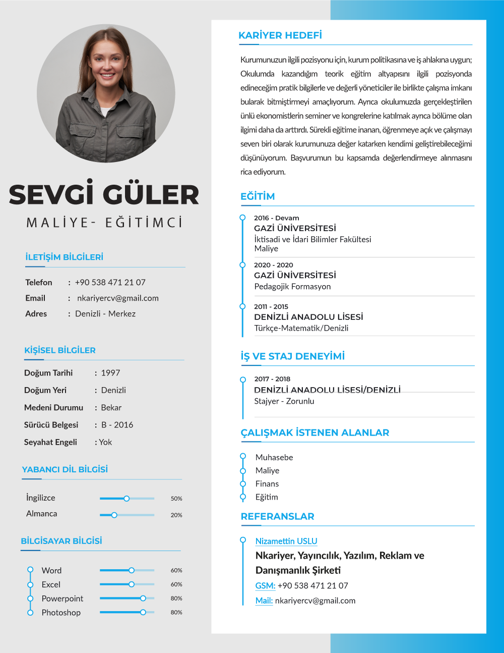 Öğretmen CV Örnekleri